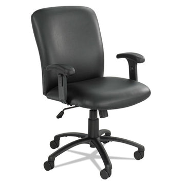 Safco® Uber Big-tall Series High Back Chair, Fabric, Supports Up To 500 Lb, 19.5" To 23.5" Seat Height, Black freeshipping - TVN Wholesale